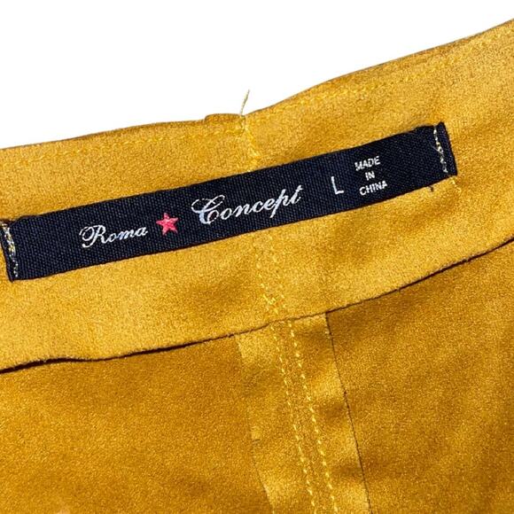 Roma Concept Hippie Tassel Open Vest Large Stagecoach Boho Coachella Faux Suede - Picture 3 of 4